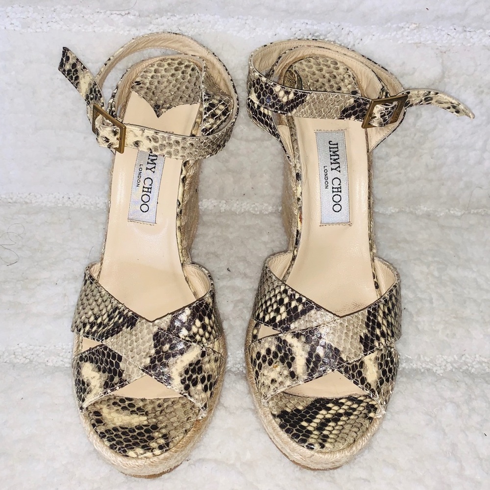 Jimmy Choo Python Phyllis Espandrilles Wedged - image 2